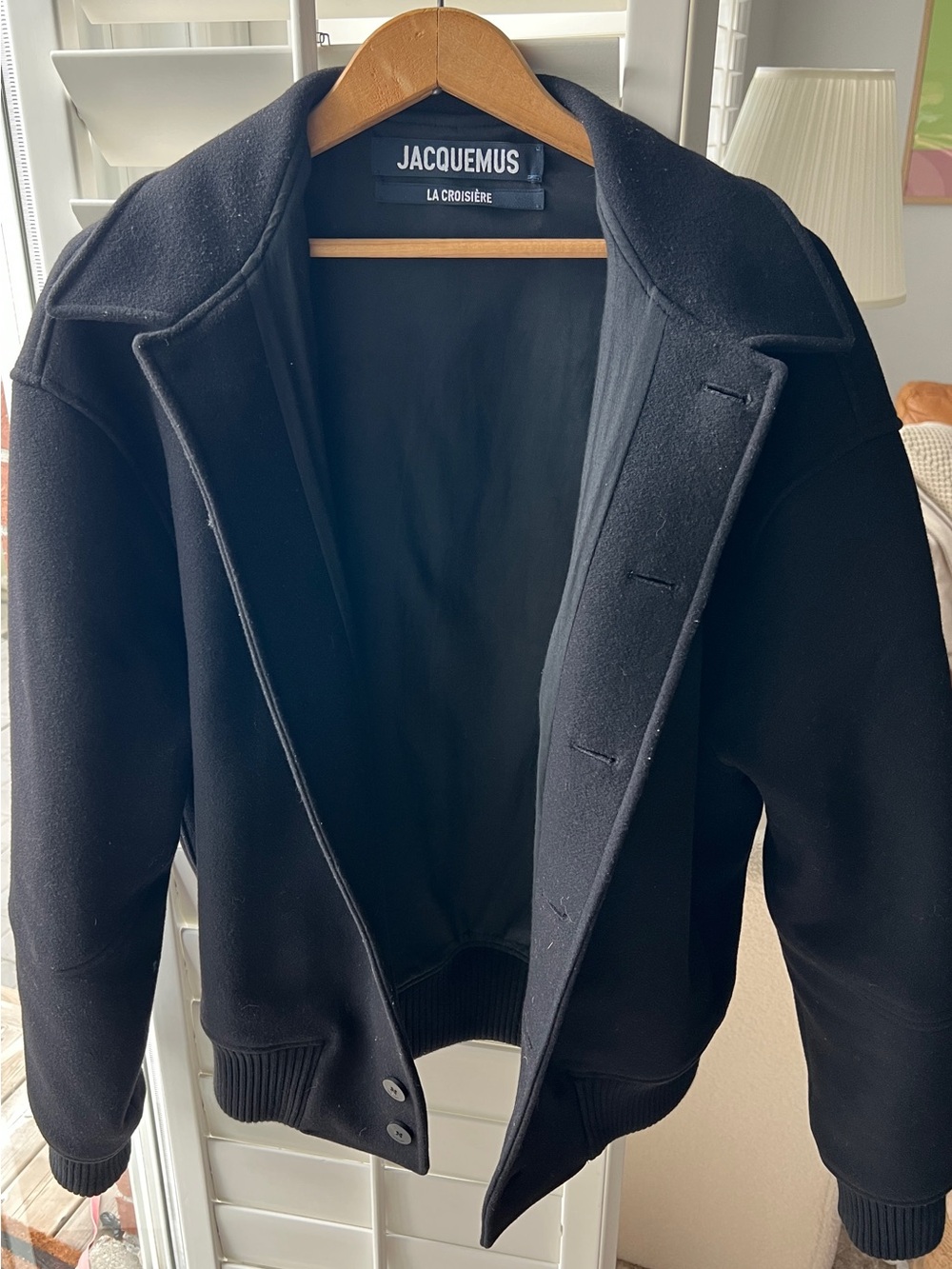 Jacquemus The Feltro Bomber Jacket Black